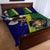 Manu'a Island and American Samoa Quilt Bed Set Rooster and Eagle Mascot