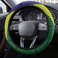 Manu'a Island and American Samoa Steering Wheel Cover Rooster and Eagle Mascot LT03 - Polynesian Pride