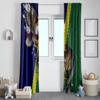 Manu'a Island and American Samoa Window Curtain Rooster and Eagle Mascot LT03 - Polynesian Pride