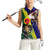 Manu'a Island and American Samoa Women Sleeveless Polo Shirt Rooster and Eagle Mascot