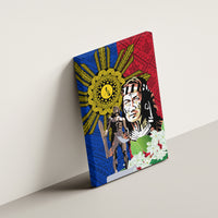 Philippines Lapu-Lapu Canvas Wall Art Filipino Sun Tattoo With Yakan Pattern