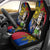 Philippines Lapu-Lapu Car Seat Cover Filipino Sun Tattoo With Yakan Pattern