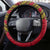 Philippines Lapu-Lapu Steering Wheel Cover Filipino Sun Tattoo With Yakan Pattern