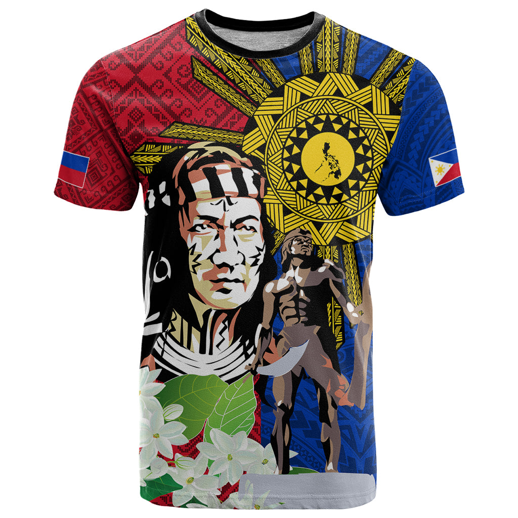 Philippines Lapu-Lapu T Shirt Filipino Sun Tattoo With Yakan Pattern