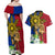 Philippines Lapu Lapu King Jasmine Flowers Couples Matching Off Shoulder Maxi Dress and Hawaiian Shirt Filipino Sun Tattoo