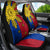 Philippines Sun Batok Tattoo Car Seat Cover Polynesian and Yakan Pattern