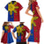 Philippines Sun Batok Tattoo Family Matching Short Sleeve Bodycon Dress and Hawaiian Shirt Polynesian and Yakan Pattern