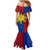 Philippines Sun Batok Tattoo Mermaid Dress Polynesian and Yakan Pattern