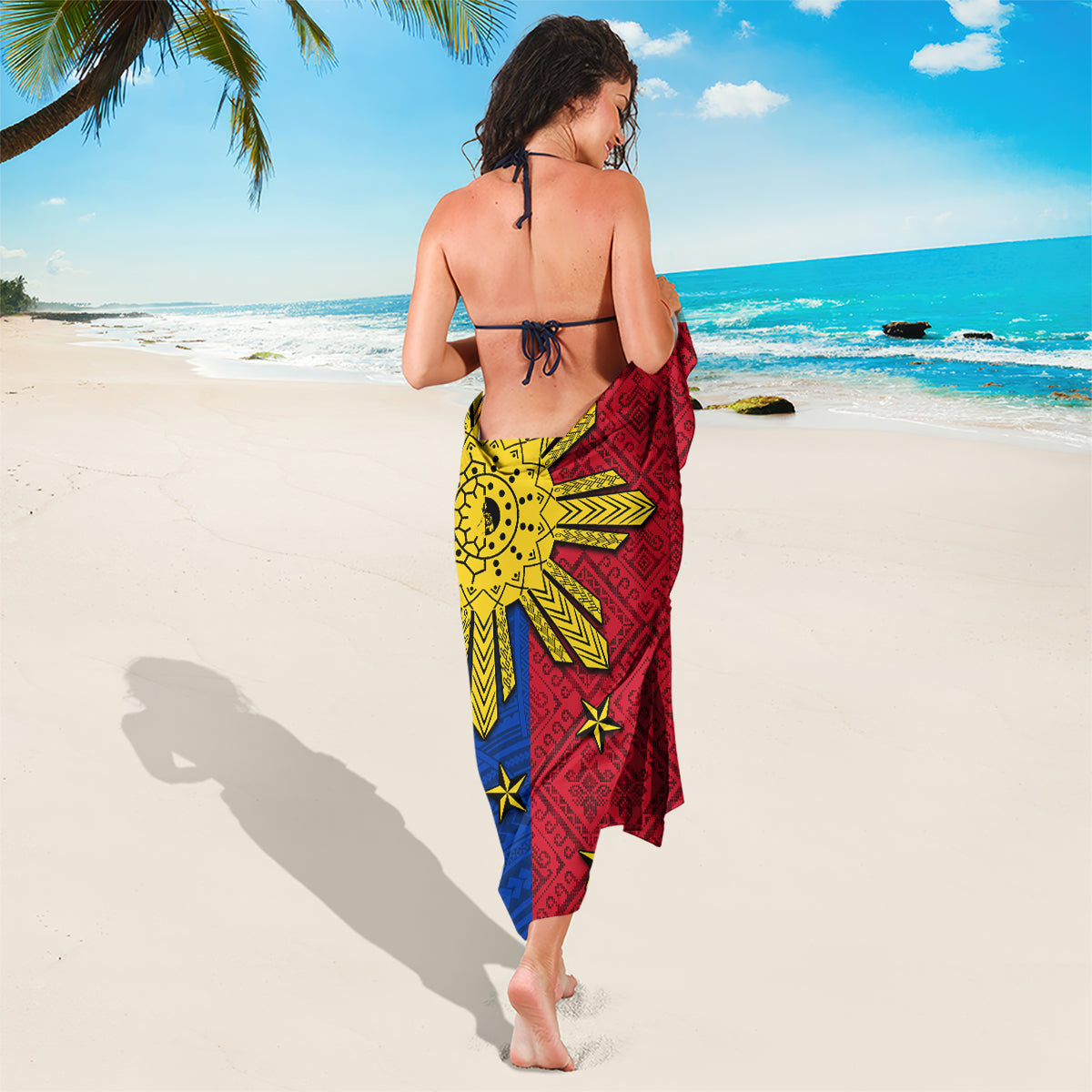 Philippines Sun Batok Tattoo Sarong Polynesian and Yakan Pattern