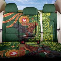 Proud of Manu'a Islands Back Car Seat Cover Rooster and Polynesian Art Wing Style