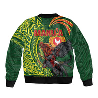 Proud of Manu'a Islands Bomber Jacket Rooster and Polynesian Art Wing Style