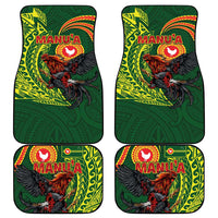 Proud of Manu'a Islands Car Mats Rooster and Polynesian Art Wing Style LT03 - Polynesian Pride
