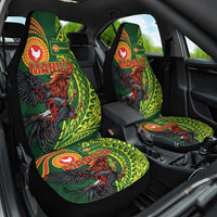 Proud of Manu'a Islands Car Seat Cover Rooster and Polynesian Art Wing Style