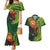 Proud of Manu'a Islands Couples Matching Mermaid Dress and Hawaiian Shirt Rooster and Polynesian Art Wing Style