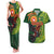 Proud of Manu'a Islands Couples Matching Tank Maxi Dress and Hawaiian Shirt Rooster and Polynesian Art Wing Style