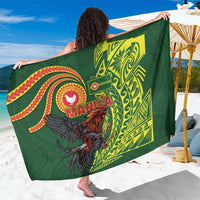Proud of Manu'a Islands Sarong Rooster and Polynesian Art Wing Style