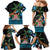 Fiji Day Family Matching Mermaid Dress and Hawaiian Shirt Palm Tree With Plumeria Tapa Tribal Pattern