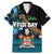 Fiji Day Family Matching Mermaid Dress and Hawaiian Shirt Palm Tree With Plumeria Tapa Tribal Pattern