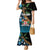 Fiji Day Family Matching Mermaid Dress and Hawaiian Shirt Palm Tree With Plumeria Tapa Tribal Pattern