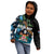 Fiji Day Kid Hoodie Palm Tree With Plumeria Tapa Tribal Pattern