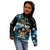 Fiji Day Kid Hoodie Palm Tree With Plumeria Tapa Tribal Pattern