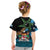 Fiji Day Kid T Shirt Palm Tree With Plumeria Tapa Tribal Pattern