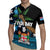 Fiji Day Rugby Jersey Palm Tree With Plumeria Tapa Tribal Pattern