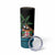 Fiji Day Skinny Tumbler Palm Tree With Plumeria Tapa Tribal Pattern