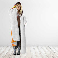 Tonga Culture Hooded Blanket Ngatu Pattern with Plumeria and Hibiscus LT03 - Polynesian Pride