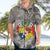 Tonga Culture Hawaiian Shirt Ngatu Pattern and Blooming Hibiscus