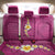 Polynesian Hibiscus and Plumeria with Tapa Pattern Back Car Seat Cover Pink Color