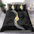 Pacific Hibiscus and Plumeria with Tapa Pattern Bedding Set Black Color