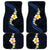 Pacific Hibiscus and Plumeria with Tapa Pattern Car Mats Dark Blue Color