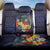 Tonga Vava'u Humpback Whale Blue Water Back Car Seat Cover Polynesian Hibiscus Flowers