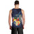 Tonga Vava'u Humpback Whale Blue Water Men Tank Top Polynesian Hibiscus Flowers