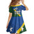 Solomon Islands Polynesian Tribal Shark and Crocodile Family Matching Mermaid Dress and Hawaiian Shirt