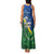 Solomon Islands Polynesian Tribal Shark and Crocodile Family Matching Tank Maxi Dress and Hawaiian Shirt