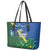 Solomon Islands Polynesian Tribal Shark and Crocodile Leather Tote Bag