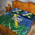 Solomon Islands Polynesian Tribal Shark and Crocodile Quilt Bed Set