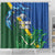 Solomon Islands Polynesian Tribal Shark and Crocodile Shower Curtain