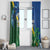 Solomon Islands Polynesian Tribal Shark and Crocodile Window Curtain