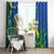 Solomon Islands Polynesian Tribal Shark and Crocodile Window Curtain