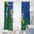 Solomon Islands Polynesian Tribal Shark and Crocodile Window Curtain