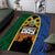 Solomon Islands Remembrance Day Area Rug Lest We Forget and Polynesian Tattoo Pattern