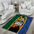 Solomon Islands Remembrance Day Area Rug Lest We Forget and Polynesian Tattoo Pattern