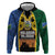 Solomon Islands Remembrance Day Hoodie Lest We Forget and Polynesian Tattoo Pattern