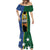 Solomon Islands Remembrance Day Mermaid Dress Lest We Forget and Polynesian Tattoo Pattern