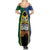 Solomon Islands Remembrance Day Summer Maxi Dress Lest We Forget and Polynesian Tattoo Pattern