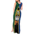 Solomon Islands Remembrance Day Tank Maxi Dress Lest We Forget and Polynesian Tattoo Pattern