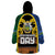 Solomon Islands Remembrance Day Wearable Blanket Hoodie Lest We Forget and Polynesian Tattoo Pattern